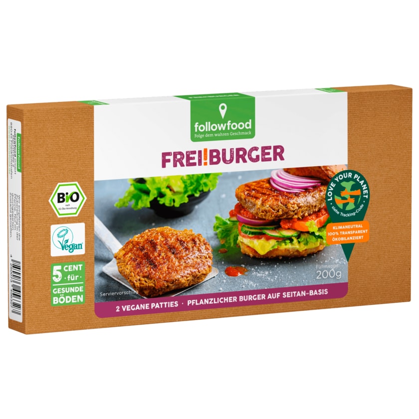 followfood Frei!Burger Bio vegan 200g